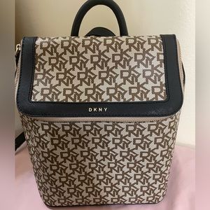 DKNY MINI SIGNATURE MONOGRAMMED BACKPACK